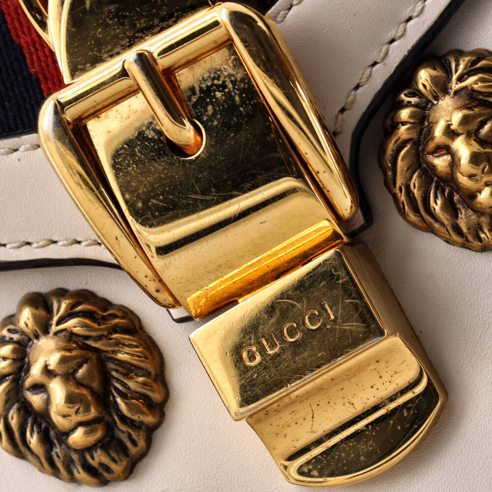 Gucci Mini Sylvie Top Handle Bag Embellished Leather - Picture 6 of 6